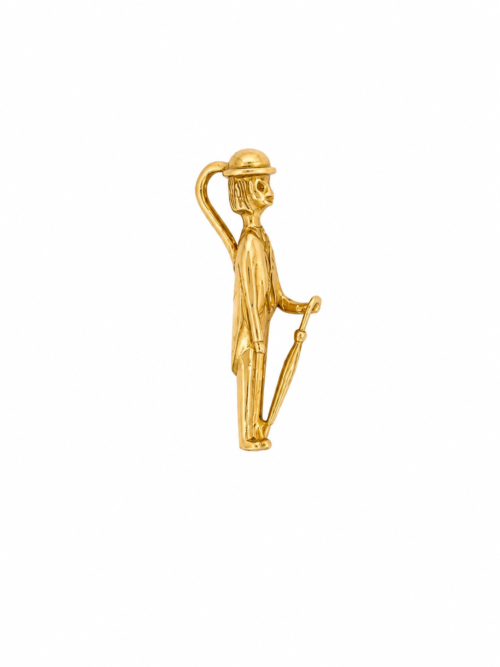Pendentif en or jaune « L’amoureux » - Les Amoureux au Kiosque Peynet