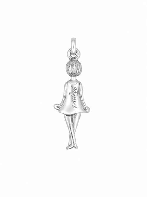 Pendentif en or gris « L’Amoureuse »- Les Amoureux au Kiosque Peynet